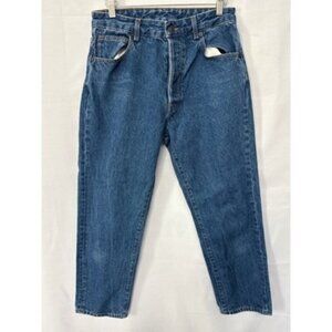 Vintage Womens Denim Jeans USA 1994 Button Fly Mid-Rise Tapered